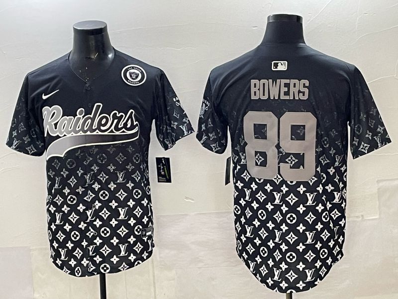 Men 2025 Nike Oakland Raiders #89 Bowers black Limited NFL Jersey 07->oakland raiders->NFL Jersey